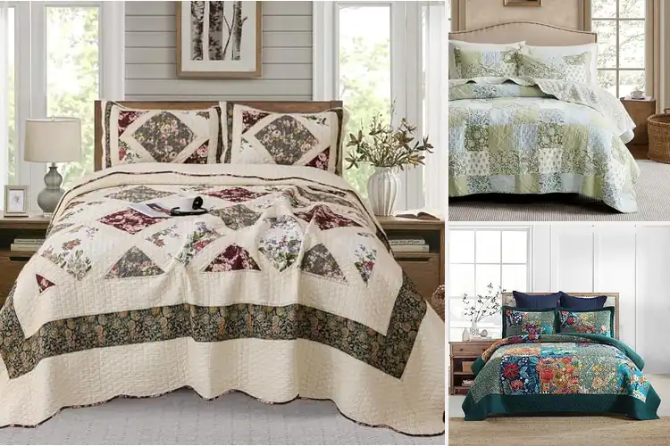 Detailed view of Best 100% Cotton Patchwork Quilt Sets