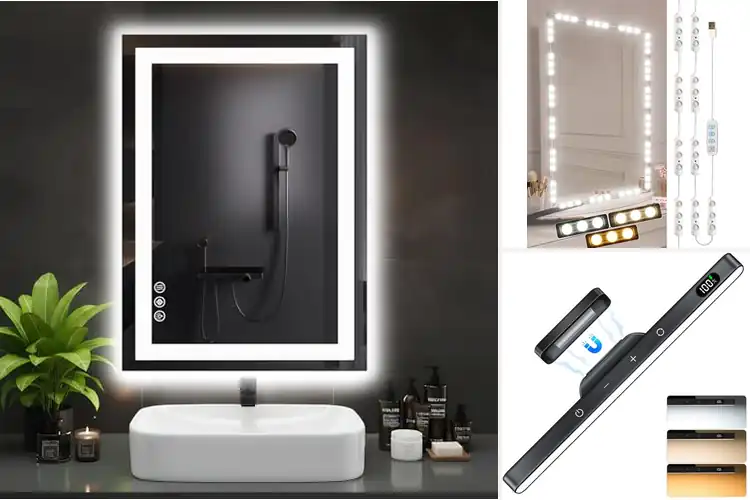 Detailed view of Best 3 Color Temperature Mirror Lights