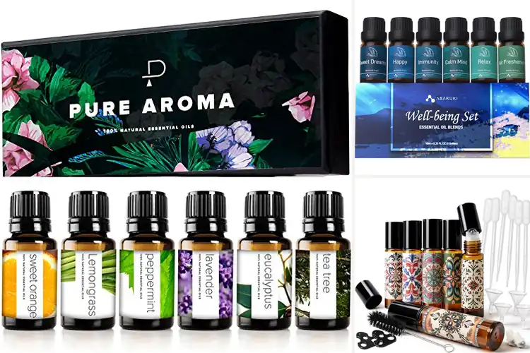 Detailed view of Best 6 Bottle Essential Oil Kit