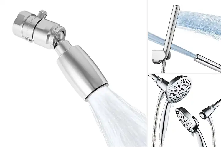 Detailed view of Best All-Chrome Finish Showers