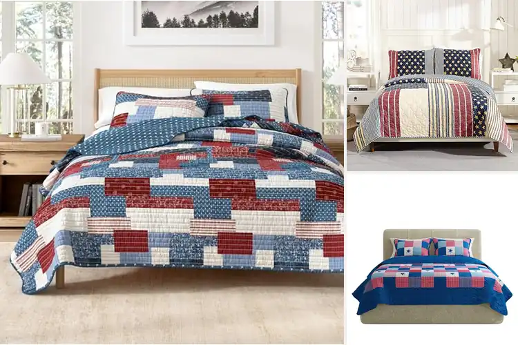 Detailed view of Best Americana Style Quilt Sets