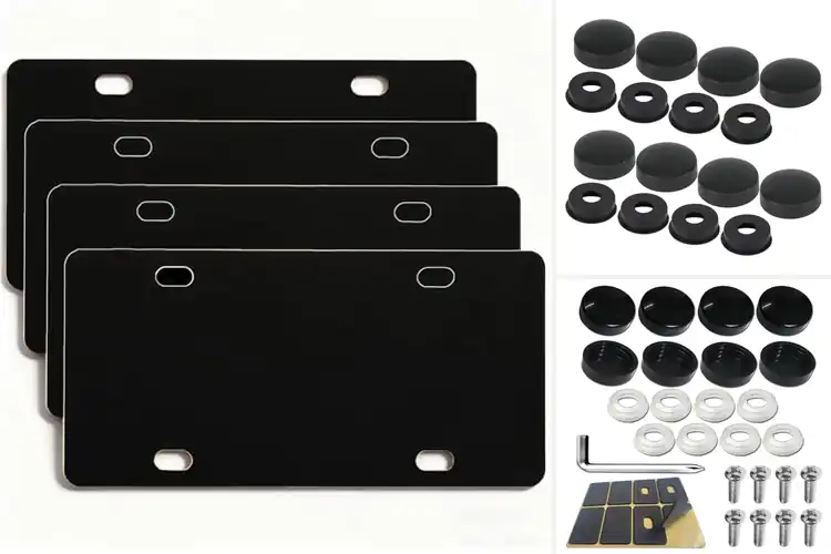 Detailed view of Best Anti Rattle License Plate Caps