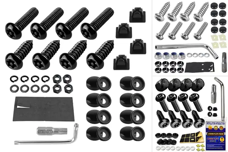 Detailed view of Best Anti Theft License Plate Bolt Kits