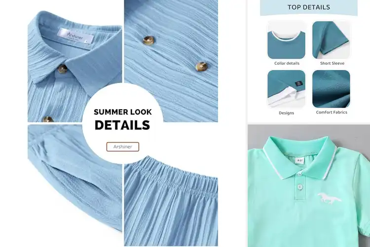 Detailed view of Best Boys’ Casual Ensembles