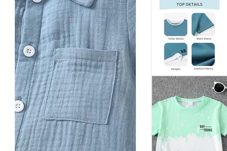 Detailed view of Best Boys Short Sets For Summer: Top 10 Cool & Stylish Picks
