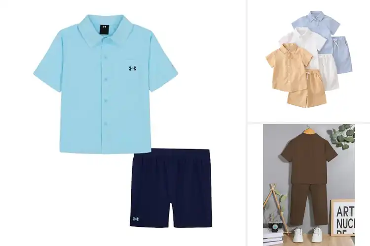 Detailed view of Best Boys Stream Woven Sets for Style & Durability