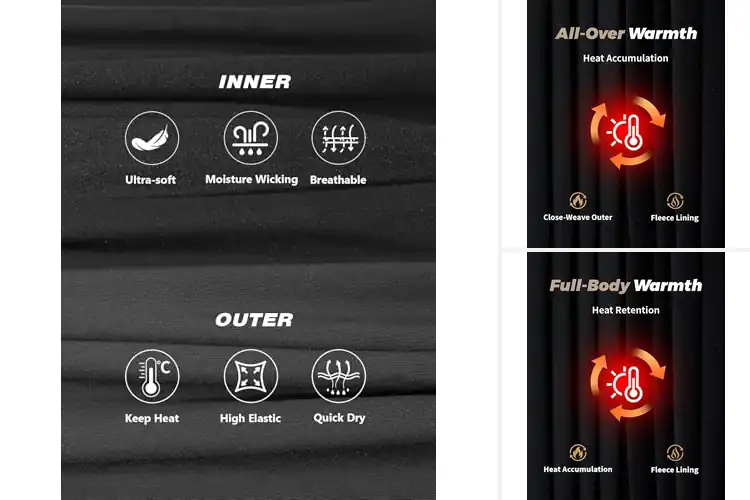 Detailed view of Best Cold Weather Undergarments: Top 10 Cozy Thermal Sets