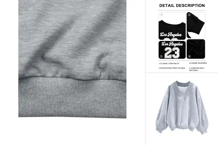 Detailed view of Best Dropped Shoulders Sweatshirts For Trendy Looks