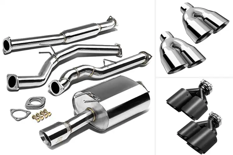 Detailed view of Best Dual 3.5 Inch Exhaust Tips For Civic 12-15