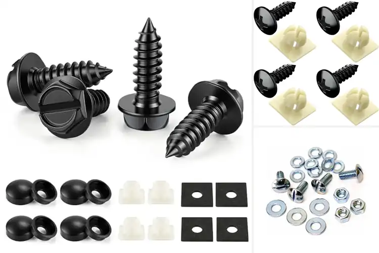 Detailed view of Best Easy Install License Plate Fasteners