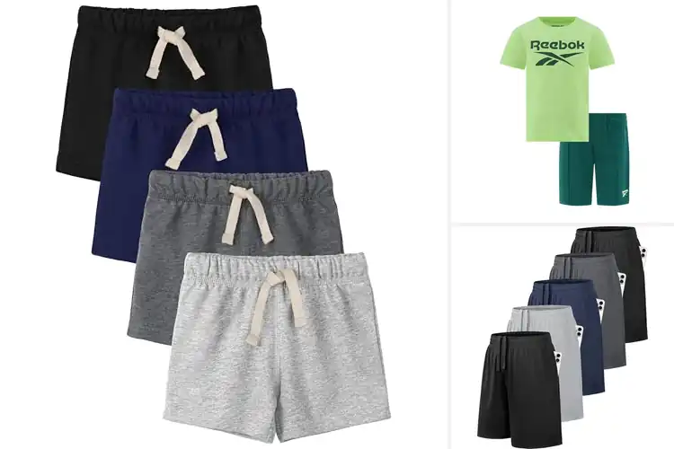 Detailed view of Best Elastic Waistband Shorts Set For Boys