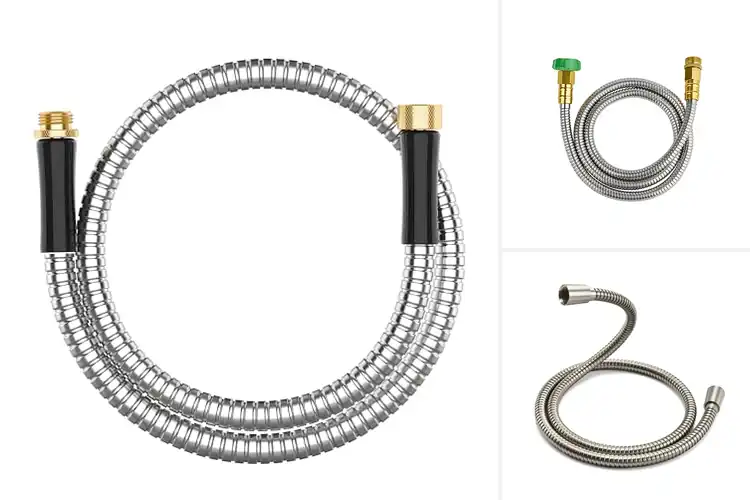 Detailed view of Best Extra-Flexible 5 Ft Stainless Steel Hose