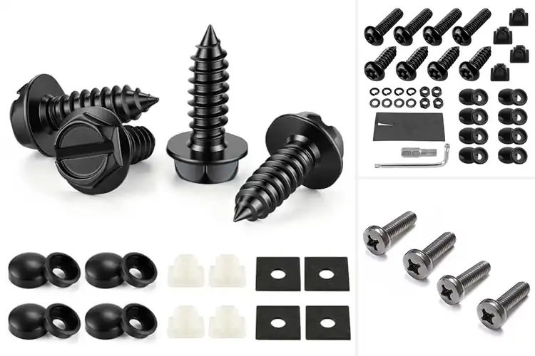 Detailed view of Best For Jeep And Toyota License Plate Screws