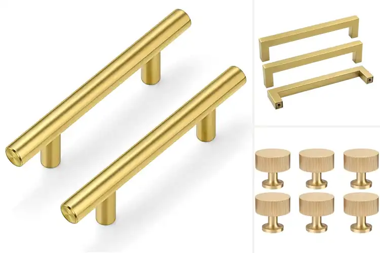 Detailed view of Best Gold Cabinet Hardware