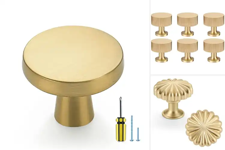 Detailed view of Best Gold Cabinet Knobs