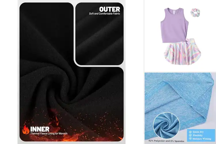 Detailed view of Best Kids Moisture Wicking Sets