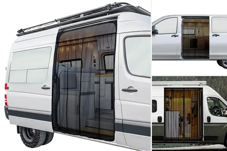 Detailed view of Best Magnetic Closure Van Screen