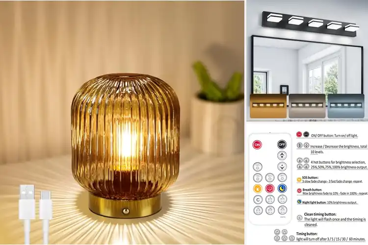 Detailed view of Best Memory Function Dresser Lights