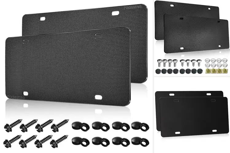 Detailed view of Best No Rattle License Plate Pads for a Quieter Ride