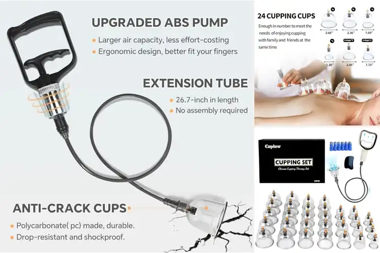 Detailed view of Best Pain Relief Cupping Sets