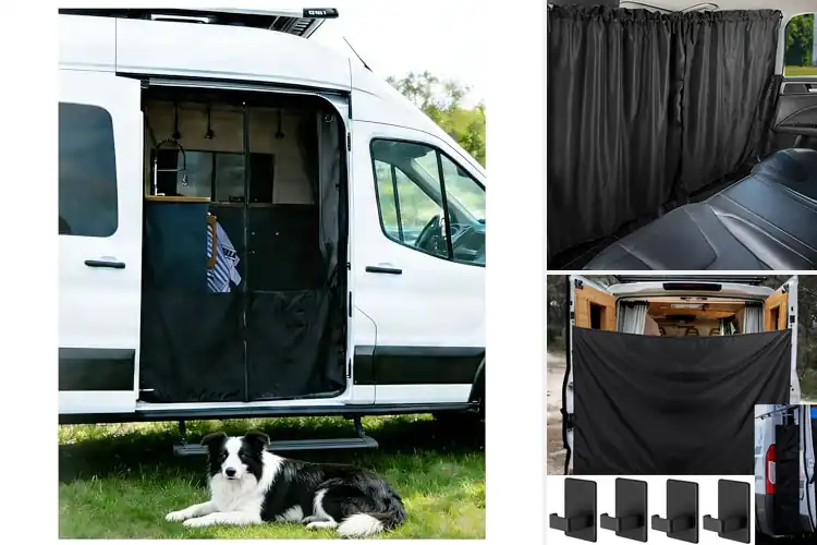 Detailed view of Best Privacy Van Screen With Dual Curtains