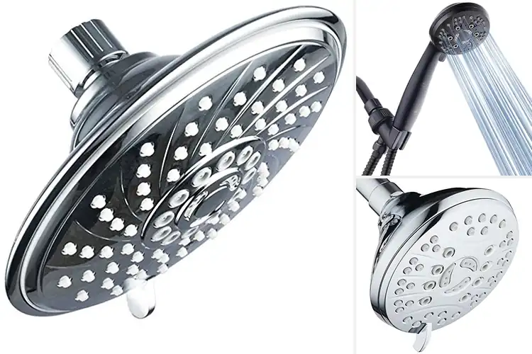 Detailed view of Best Rub-Clean Jets Shower Head