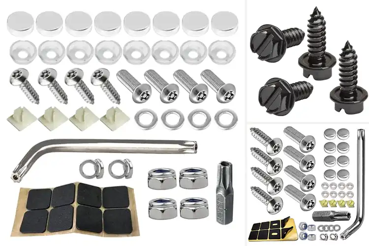 Detailed view of Best Rust Resistant License Plate Fasteners