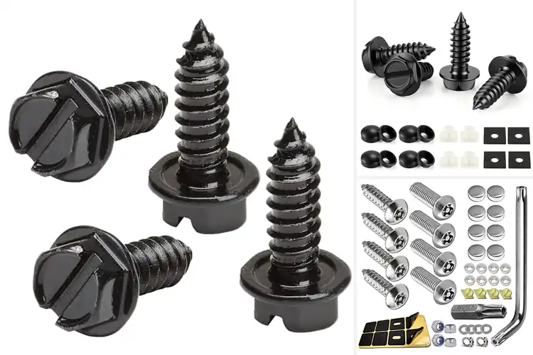 Detailed view of Best Rust Resistant License Plate Hardware