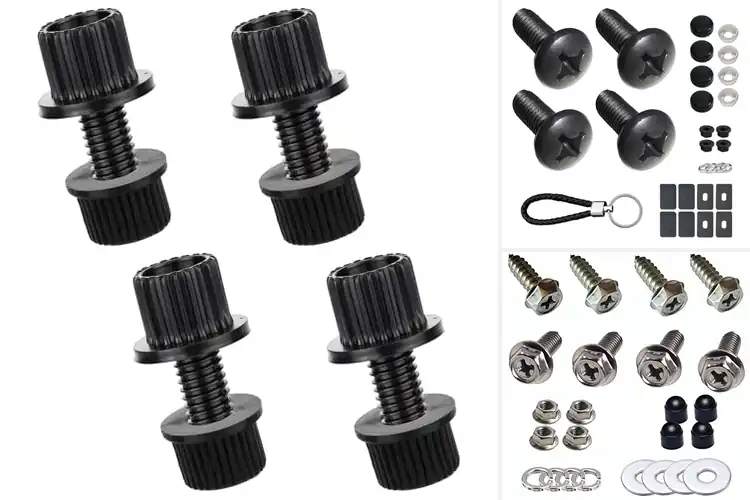 Detailed view of Best RV License Plate Screws