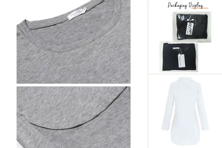 Detailed view of Best Side Slit Long Sleeve Tops For Comfort