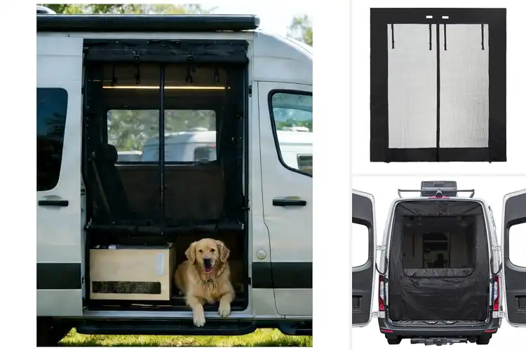 Detailed view of Best Sprinter High Roof Door Screen