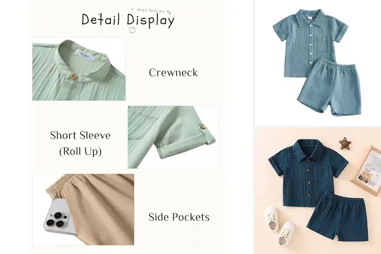 Detailed view of Best Summer Event Ready Boys Set: 10 Cool Outfits