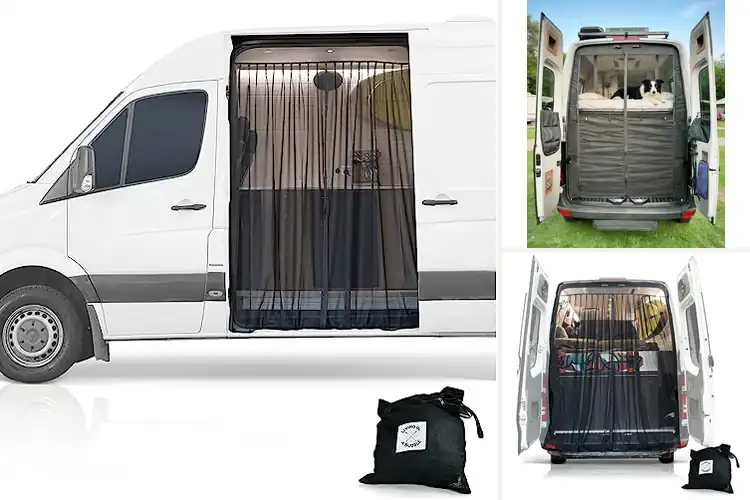 Detailed view of Best Van Bug Screen For Mercedes Sprinter High Roof