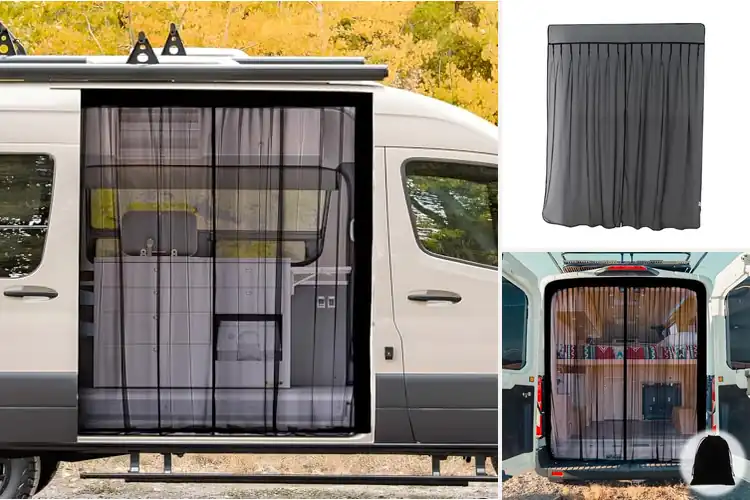 Detailed view of Best Van Door Screens
