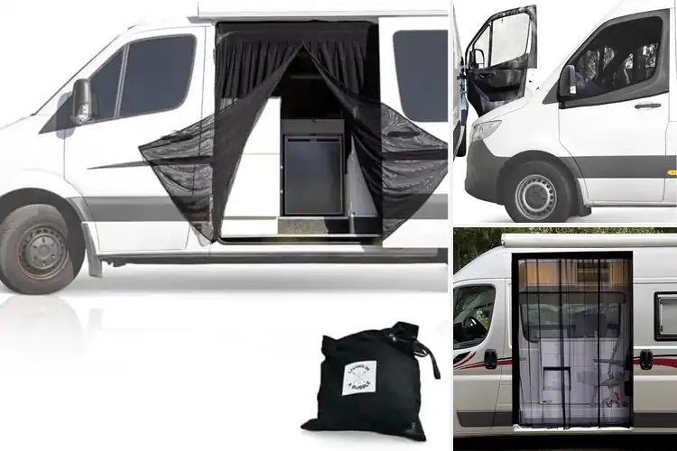 Detailed view of Best Van Fly Screens for a Bug-Free, Fresh Air Van Life