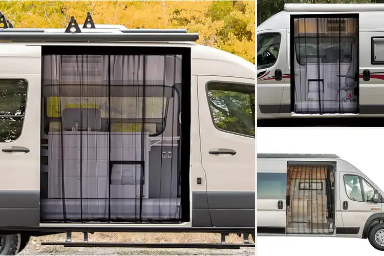 Detailed view of Best Van Mesh Doors