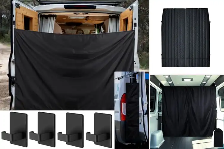 Detailed view of Best Van Privacy Panels