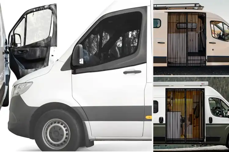 Detailed view of Best Ventilated Van Screens