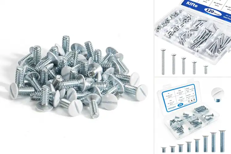 Detailed view of Best White Wall Plate Screws